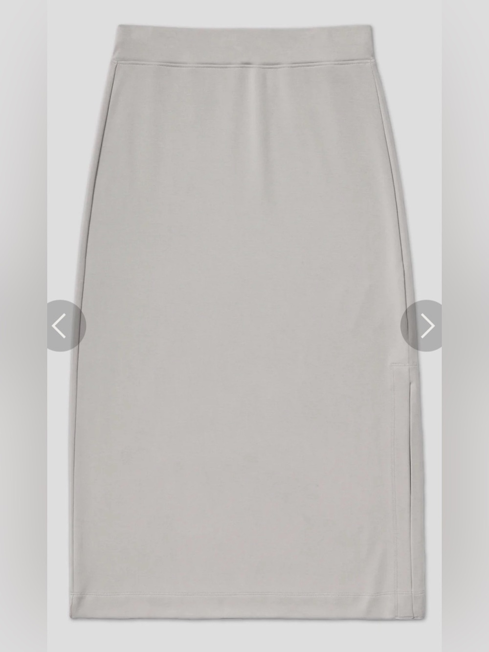 AYR The High Hopes Shroom Cream Midi Pencil Skirt with Side Slit Stretch S - Picture 4 of 9